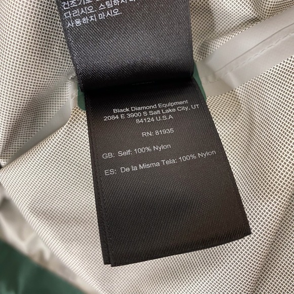 Black Diamond Jacket Mens M Stormline Stretch Rain Shell Waterproof Lightweight - Picture 14 of 16